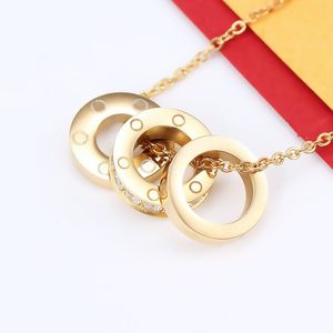 Золотое ожерелье для женщин Первоначальное ожерелье из розового золота из нержавеющей стали Carti Custom Custom Cunky Gold Cheap