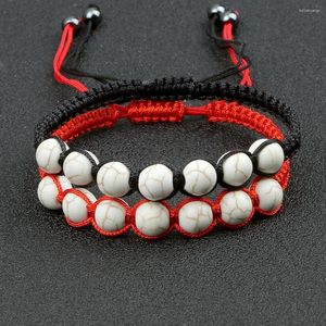 Strand 2Pcs/Set Charm Couple Bracelets Men Black Lava Stone Beads Bracelet Women Handmade Bangle Jewelry Gift For Girlfriend