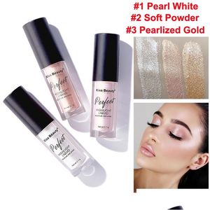 Бронзеры Highlighters 3D High Highlight Olluminator Liquid Glow Highlight Foundation Concealer для макияжа тела лица плавно осветляет S DHD3H