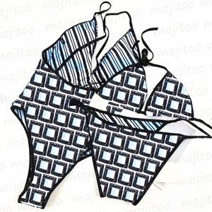 Damen-Bademode, einteilig, mit Buchstaben bedruckt, sexy Bikinis, Unterwäsche-Sets, Strand, Schwimmen, Badeanzüge, Sommer-Badeanzüge