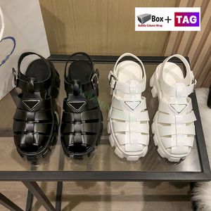Mit Box Damen Sandalen Schaumgummi Hausschuhe Designer Slides Sandale Mode Schwarz Weiß Damen Schuhe Größe 35-40