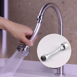 Kök kranar Universal 360 Faucet Splash Water Filter Spray Tap Trap Munstycke Huvudbassäng Extender Adapter Kök Flexibel sprutbubblare Sink J230303