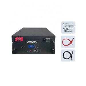 Cooli China Factory 48V Lifepo4-Batterie mit BMS und LCD-Batterie-Ionen-Lithium-100Ah-200Ah-300Ah-Lithium-Batterie