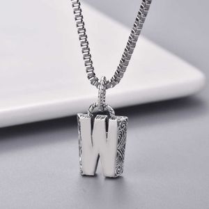 95% OFF 2023 New Luxury High Quality Fashion Jewelry for W-style ancient silver with 26 letters in English