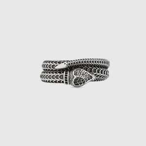 20% rabatt på alla artiklar 2023 Nya lyxiga högkvalitativa modesmycken för Snake Sterling Silver High Version Men's and Women's Small Valentine's Day Gift Par Ring