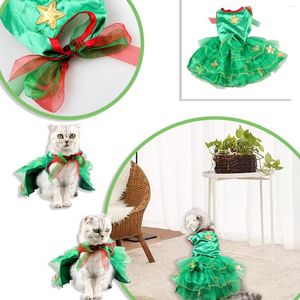 Costume de árvore de Natal de festa de cachorro Mostrar roupas de animais de estimação de gato para cães pequenos cabides e rack