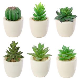 Decorative Flowers Artificial Succulents Plants Bonsai Christmas Home Garden Living Room Balcony Ornament Wedding Birthday Party Decor Fake