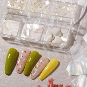 Nail Art Decorations Box Shell Decoration Colorful Irregular Abalone Sequins Thin Slices Charm 3D For DesignNail