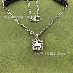 20% OFF 2023 New Luxury High Quality Fashion Jewelry for Ancient family vine pattern hollow out three-dimensional Necklace men's full body sterling as old Thai silver