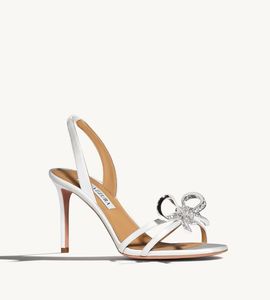 Elegant Sting Sandal Shoes Women's Babe Sandal Pvc Open Toe Pumpar Stiletto klackar Summer Sexig Pointed High Heels Wedding Party Original Box