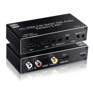 HDMI2.0 Przełącznik Dwuinone audio SeparationArc 4K60Hz HDCP2.2