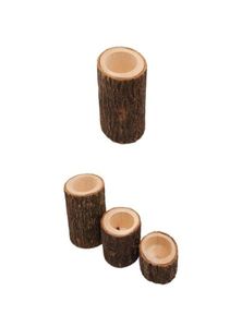 Kaarsenhouders pc's vintage houten boomtakhouder 2 hoog 1 medium shortcandle8569356