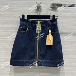 Saias femininas calças shorts jaqueta de grife redonda de pescoço de marca de marca orgânica algodão jea