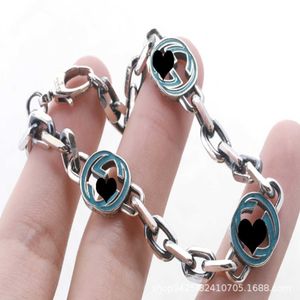 Fashion Collection 2023 New Luxury High Quality Fashion Jewelry for silver three-dimensional old interlocking bracelet for men and women