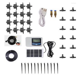 Equipamentos de rega 68Ue para o dispositivo de irrigação por gotejamento de energia solar inteligente Time do controlador da bomba dupla