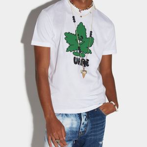 DSQ Phantom Turtle Men's T-shirts Mens Designer T koszule czarny biały liść klonowy Cool T-shirt Męs
