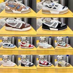 Luxury Match Compact Match Scarpe casual basse design sneaker pelle scamosciata vintage beige materiale ammortizzante Scarpe da skate 35-45