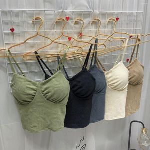 CAMISOLELE TOBLS BEZPŁATNE KOMISOLE WSZYSTKIE DAMOWE DZIECKIE Smukły Fit Stałą kubek Top bez stalowego pierścienia Undershirt bielizna