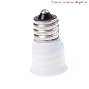 Lamp Holders 1PCS E12 To E14 White Color Holder Converter Socket Conversion Light Bulb Base Type Adapter