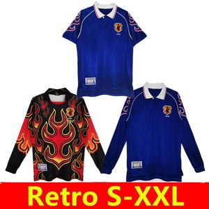 Maglia da calcio giapponese versione retrò 1998 Home # 8 NAKATA # 11 KAZU # 10 NANAMI # 9 NAKAYAMA 98 99 Maglia da calcio portiere Uniformi manica lunga