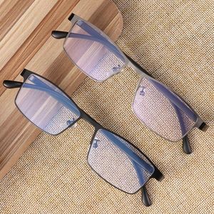 Sunglasses Care Eyewear For Men Fashion Flat Mirror Anti Blue Light Prescription Glasses Business Eyeglasses Eye FramesSunglasses