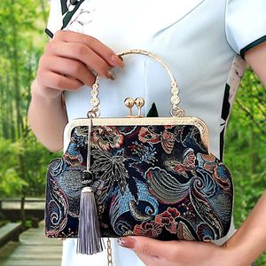 purse Evening Bags purses ladies handbags New designer clutch Bag Women's Versatile Hand Mom Weaving Brocade China Style Elegant