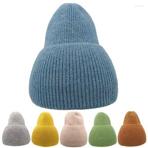 Beanies Beanie/Skull Caps Female Mini Winter Warm Keeping Candy Color Knitted Beanie Cap Hat Korean Women Oliv22