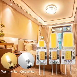 Dimmable Mini G4 LED LAMP LAMP 3W 6W BUMAD AC DC 12V 220 В Свеча светильники Замените галоген 30W 40 Вт для прожектора люстры