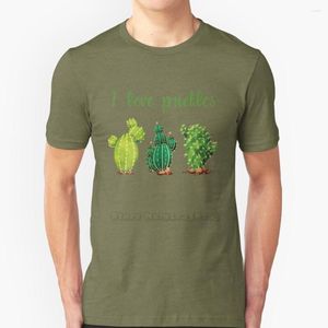 Camisetas para hombres I Love Prickles Cactus Suculento Cacti Cacti Desert Flower Arte Amantes de jardinería Regalo Hip Hop Camiseta de algodón de algodón