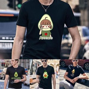 Men's T Shirts 2023 Men Shirt Summer Fashion Short-sleeved Male T-shirt Avocado Printed O-Neck Casual Street Top Tees Clothing Blouses