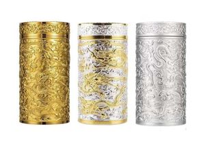 Silver Inner Liner Thermos Bottle Chinese Style Dragon Pattern Water Isolated Flask for Camping Business Gift 2111098465577