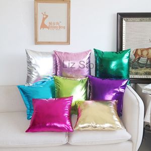 Imitate Pu Solid Color Pillow Case Car Bedroom Waist Cushion Cover Coffee Store Pillowcases Home Sofa Decoration Retro Pillowcase TH0802