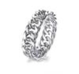 6mm Thick Chunky Chain Ring Cuban Curb Link Gold Filled Stainls Steel Stylish Ring for Women Girls Couple Rings1555878