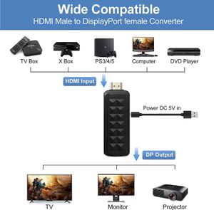 HDMI2.0B para DP1.4 Adaptador 4K60Hz/HDCP2.3