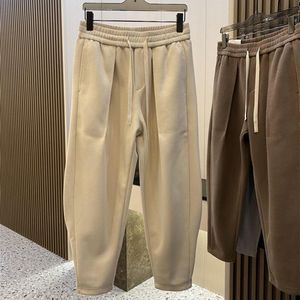 Męskie spodnie plisowane proste spodnie dresowe mężczyźni kobiety High Street Gwagnize swobodne spodnie unisex solidny wszechstronny komfort jogger c5xn