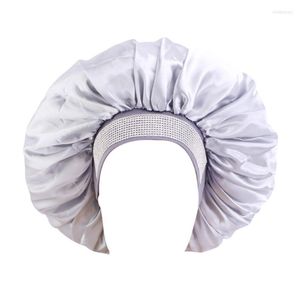 Beanies Beanie/Skull Caps Elastic Band Ethnic Style Strinty Wide-Brimmed Satin Night Hat Turban Toe Hair Care Sleep oliv22