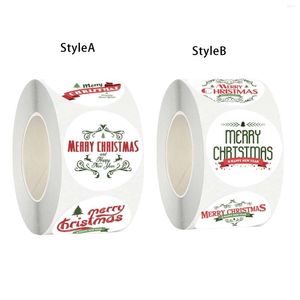 ギフトラップロールクリスマスステッカーラベルスクラップブックカードクラフトDIYタグ接着剤バッグベビーシャワー食料品のための紙デカールホリデー