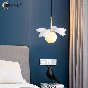 Pendant Lamps Nordic Special Modern LED Lights With Bulb Living Dining Study Room Bedroom Bedside Flats Bar Indoor Lighting