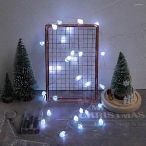 弦30LED 30LED STRING LAMP USB/バッテリー駆動の自然なクリスタルストーン妖精のライトガーランドガーデンクリスマス装飾