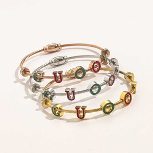 Top designer jewelry Bracelet magnet buckle enamel wire rope personalized bracelet