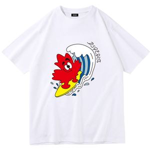 Bomullsduk DSQ2 Kortärmad t-shirt Men 2023 Summer Nya lösa och mångsidiga smala mode Casual Top Women's kortärmad bottenskjorta