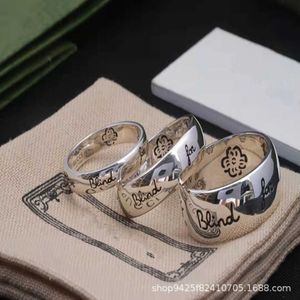 Coleção de moda 2023 Novas jóias de moda de alta qualidade para elfos familiares antigos anel de casal de prata