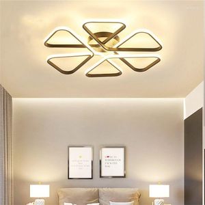 Taklampor modernt led vardagsrum sovrum elektrodlös dimning modern fixtur plafonnier ledceiling lampa pendent