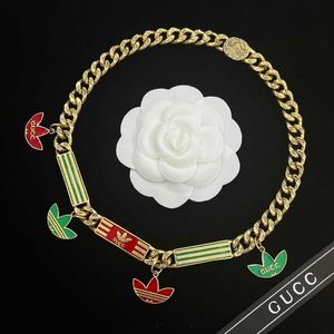 60% OFF 2023 New Luxury High Quality Fashion Jewelry for family's new high-quality Korean clover necklace designed by female collarbone chain is simple and versatile