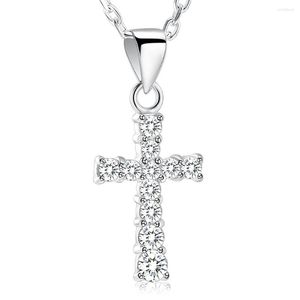 Chains IJS0012 Standard Cross Pendant Christian Fashion Wedding Birthday Holiday Gift For Women