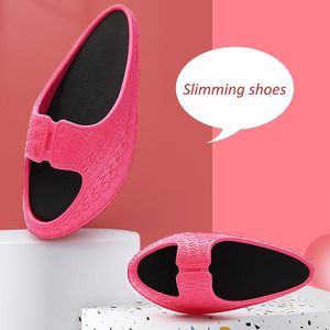 Pantofole da donna modellanti per il corpo estive sportive fitness 30° scarpe scorrevoli con scuotimento piattaforma femminile sandali dimagranti in gomma EVA
