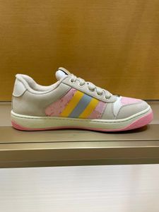 2023 spring and summer new women's shoes pink canvas lace-up casual shoes 741575