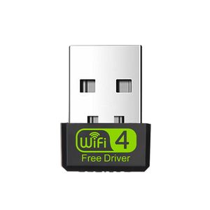 MINI WiFi Adapter USB 2.0 Wireless Network Card 150 Mbps 802.11 NGB gratis drivrutin 2,4 GHz WiFi -mottagare för PC -bärbar dator