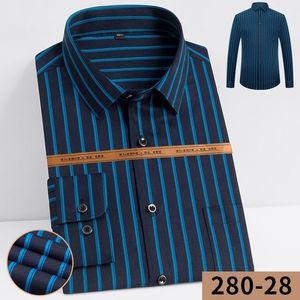 Mäns casual skjortor stretch bomullsmode randklänning långärmad skjorta för man smal fit camisa sociala affärsblusande man shir