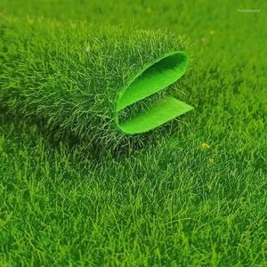 Decorative Flowers Artificial Moss Grass Decoration Turf Cesped Fake Micro Landscape Decor Plant 30 30cm